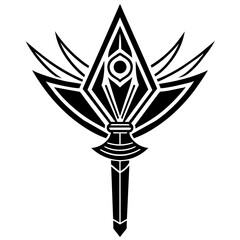 T-shirt Design Vector simple-Osiris-scepter-logo - Vector - Vector art - Vector illustration - Vector design - Latest Vector - Ultimate Vector - Premium Vector - Vector pro - Premium illustration