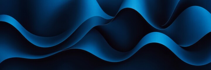 Soothing Midnight Symphony: Embracing Navy Blue Waves