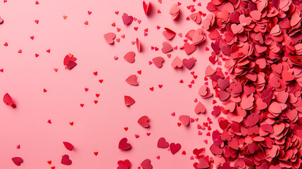 Romantic Wallpaper Hearts Texture,generative ai
