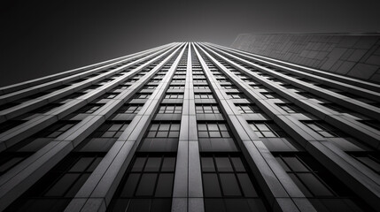 Modern architectural marvels against the sky. showcasing the sleek design and structural elegance of contemporary buildings