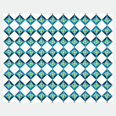 Flat design colorful geometric pattern