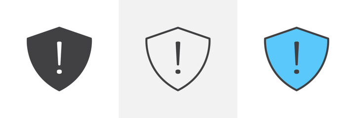 High-Risk Shield Alert with Virus Warning Indicators