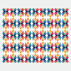 Flat design colorful geometric pattern