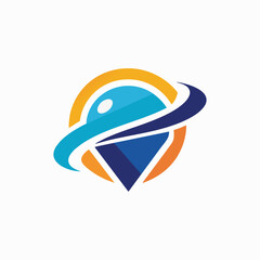 Logo corporate abstract harmony captures the essence of design combining shape and color