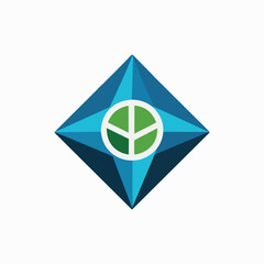 Logo corporate abstract harmony captures the essence of design combining shape and color