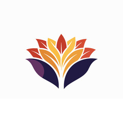 Logo corporate abstract harmony captures the essence of design combining shape and color