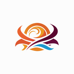 Obraz premium Logo corporate abstract harmony captures the essence of design combining shape and color