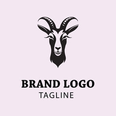goat vector design logo 