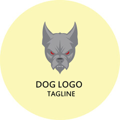 dog vector design logo 