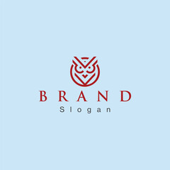 Geometric Owl Logo design temlate