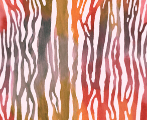 Abstract  labyrinth of tangled hand-drawn gradient strokes in dark green and red