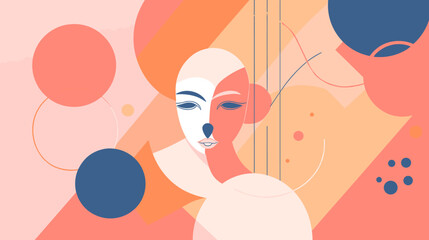 Concept vector illustration of presentation background.