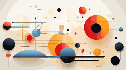 Obraz premium Concept vector illustration of presentation background.
