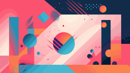 Obraz premium Concept vector illustration of presentation background.