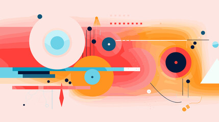 Obraz premium Concept vector illustration of presentation background.