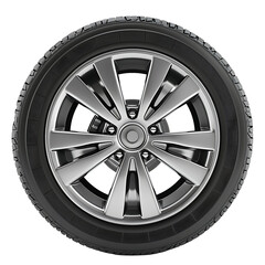 Obraz premium Isolated car wheel, for car spare parts needs or automotive themes