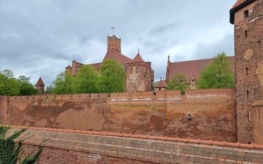 The powerful Teutonic fortress of Malbork