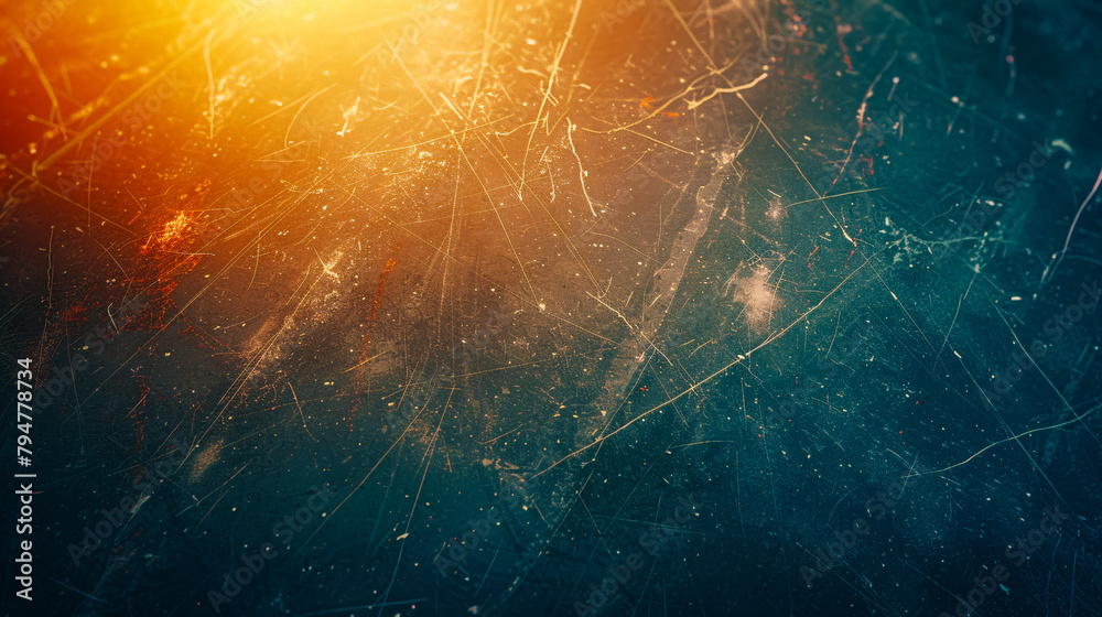 Wall mural futuristic blue network patterns on a dark background. illustrating the abstract complexity of digit