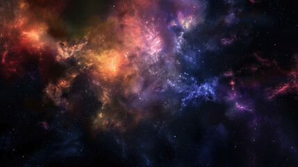 Fototapeta na wymiar Galaxy background with nebulae combines color and light to depict the wonders of outer space