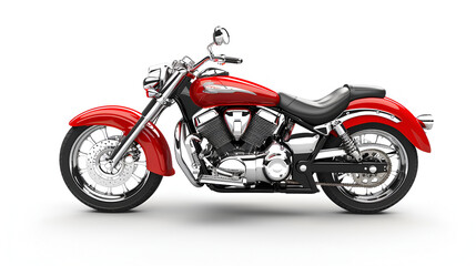 Obraz na płótnie Canvas red motorcycle,generative ai