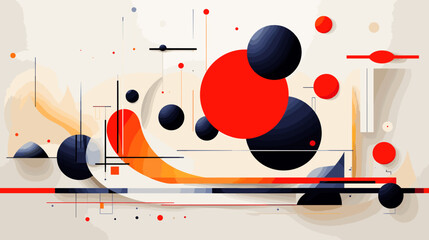 Obraz premium Concept vector illustration of presentation background.