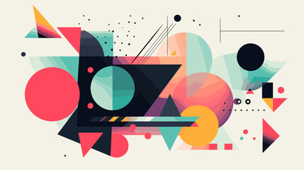 Obraz premium Concept vector illustration of presentation background.