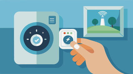 A closeup of a homes thermostat being adjusted to optimize energy use.