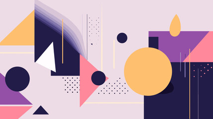 Obraz premium Concept vector illustration of presentation background.