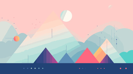 Obraz premium Concept vector illustration of presentation background.