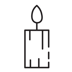 Candle Celebration Chinese Line Icon
