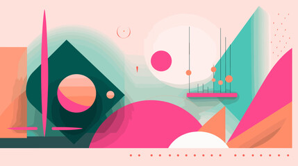 Obraz premium Concept vector illustration of presentation background.