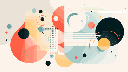 Concept vector illustration of presentation background.