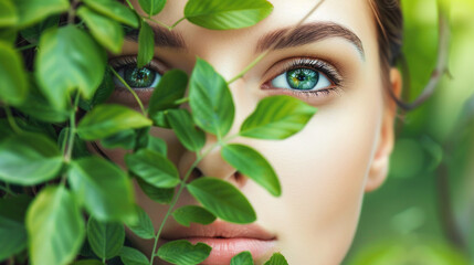 Fototapeta premium NATURE IS THE FUTURE OF BEAUTY 