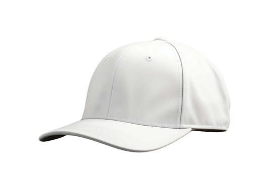 White baseball cap isolated on white background