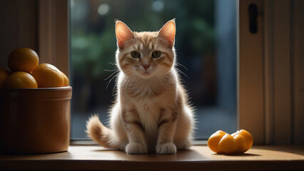 cat on a window sill