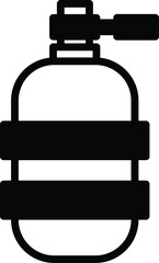 Oxygen tank for diving