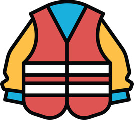 a life jacket in the concept of tourism