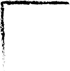 corner line brush stoke vector