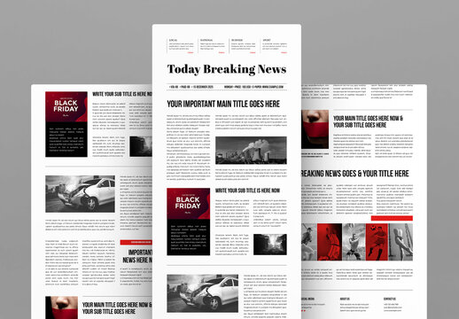 Email Newsletter Layout