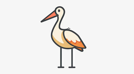 Obraz premium Illustration of stork