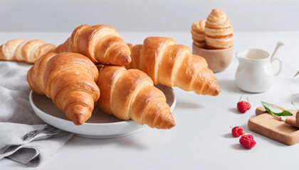 croissant on table