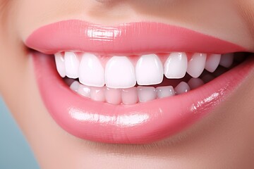 
A Photo Someone gently brushing their teeth with whitening toothpaste, promoting dental hygiene