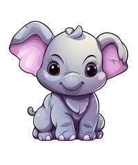 Obraz premium baby elephant cartoon