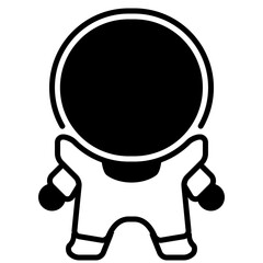 icon astronaut high quality black style pixel perfect
