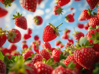 strawberries in the garden