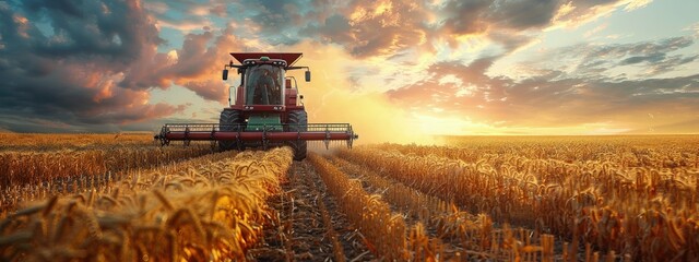 Fototapeta premium Machine learning in precision agriculture, tech-farm, crop analysis. Hyperdetailed. Photorealistic. HD. super detailed