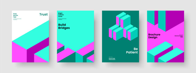 Fototapeta premium Geometric Report Template. Isolated Brochure Design. Creative Book Cover Layout. Poster. Banner. Flyer. Background. Business Presentation. Magazine. Newsletter. Leaflet. Brand Identity. Catalog