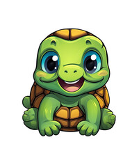 Fototapeta premium funny turtle cartoon