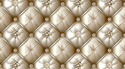 Luxurious Golden Jeweled Wallpaper Background Design
