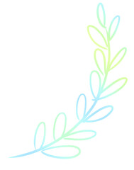 
This is a gradient line drawing of leaves.